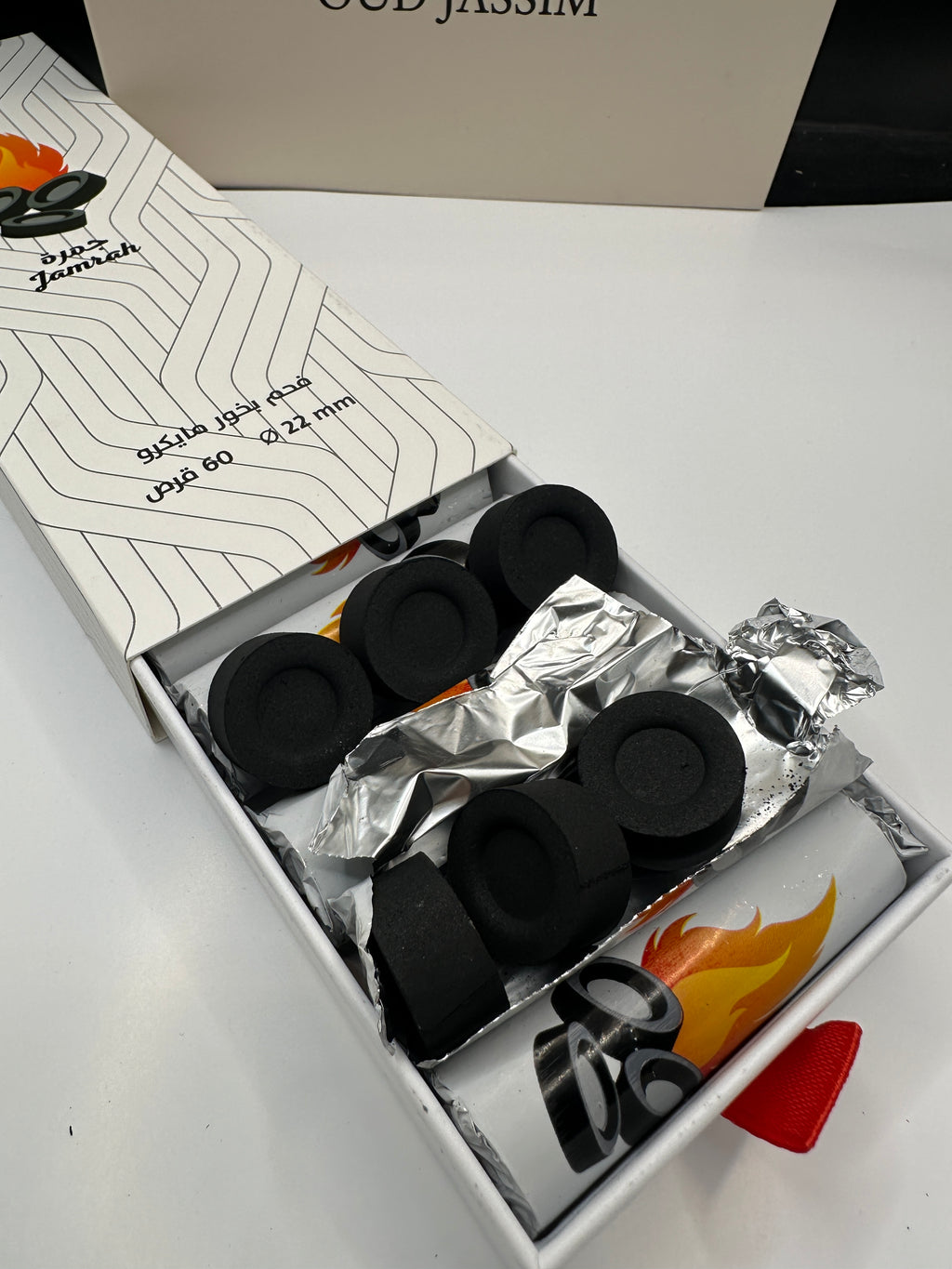 فحم مايكرو (جمرة) بوكس ٦٠ حبة Micro-size charcoal (60 piecs)