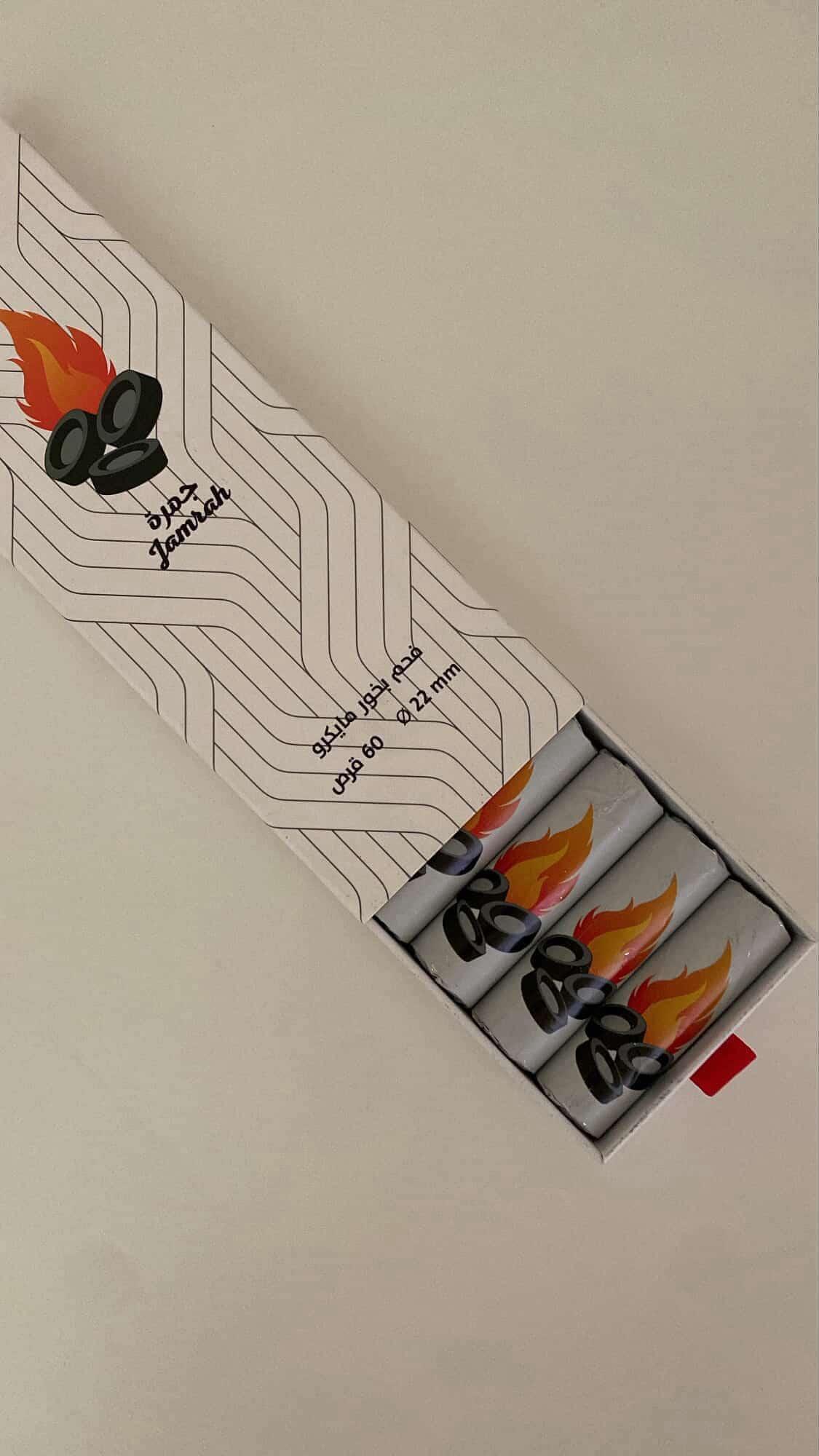 فحم مايكرو (جمرة) بوكس ٦٠ حبة Micro-size charcoal (60 piecs)